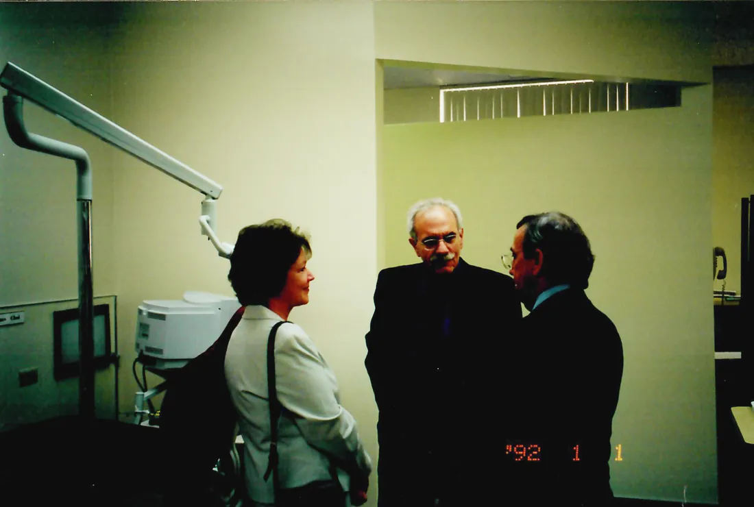 Attilio Tacconi con il NewTom 9000